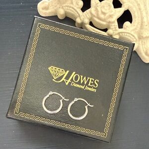 OG Peruvian 925  NEW Silver Hoop Earrings